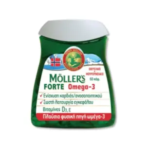 Mollers Forte Omega-3 Ιχθυέλαιο & Μουρουνέλαιο 60caps