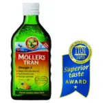 Moller’s Μουρουνέλαιο Tutti Frutti Παραδοσιακό Μουρουνέλαιο σε Υγρή Μορφή με Γεύση Φρούτων 250ml